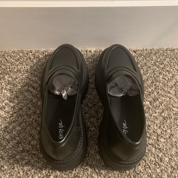 Leather Chunky Penny Loafers SOLD OUT STOCK - Picture 8 of 8